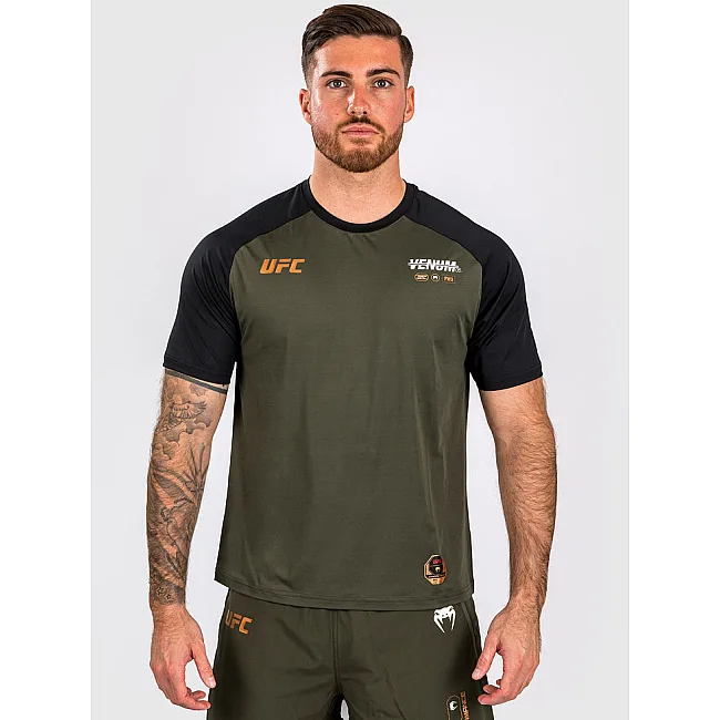 Тренировочная футболка VENUM UFC AdrenalineFight Week Men’s Dry-tech Khaki Bronze