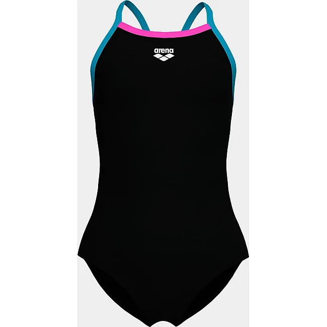 Купальник закрытый для девочек Arena SWIMSUIT LIGHT DROP SOLID черный (для детей)