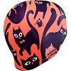 Шапочка для бассейна силиконовая для взрослых MADWAVE Cats M055457 (Коралловый)