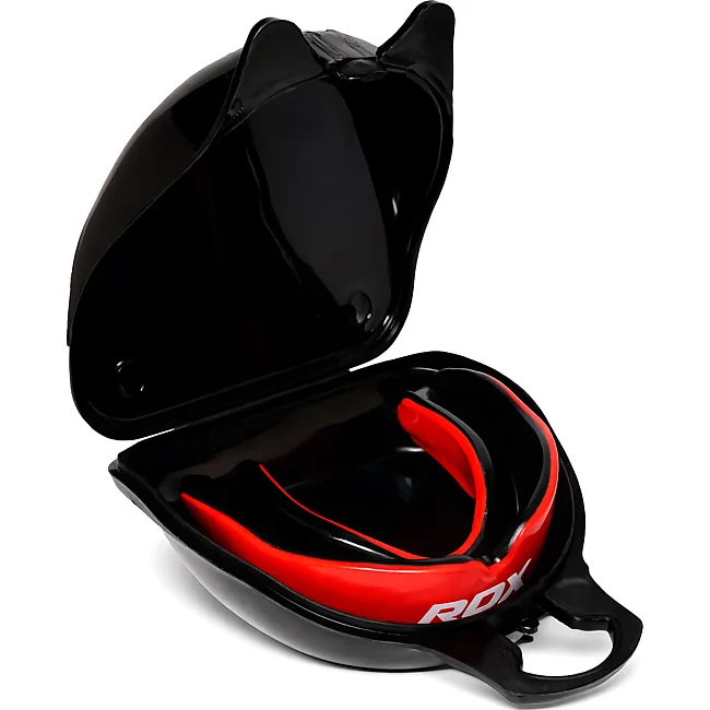 Капа RDX MOUTH GUNDER ARMOURRD JUNIOR красный, черный (для детей) One Size