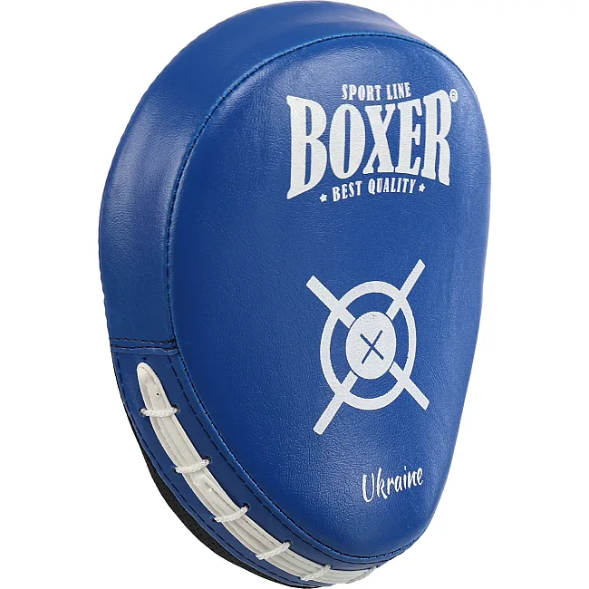 Лапа боксерская изогнутая тренировочная BOXER NEW 2013-N (Синий)