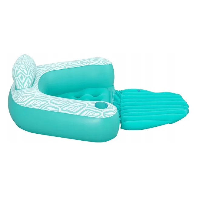 Кресло надувное для плавания Bestway Comfort Plush Pro 43719 145 х 120 см, бирюзовое