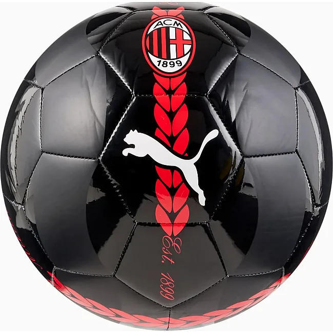 Футбольний м'яч Puma ACM Prematch Ball чорний, червоний 5