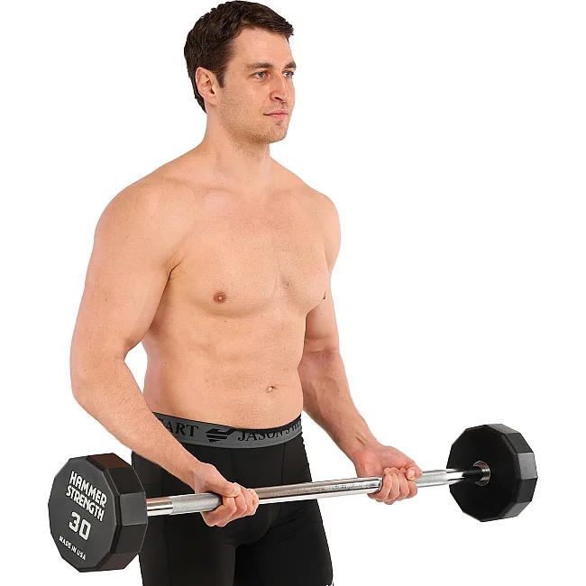 Штанга нерозбірна з фіксованою вагою пряма PEV HAMMER STRENGHT TA-9979-30 (Чорний)