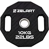 Блины диски TPU 2 Handle металлическая втулка ZELART TA-6996-10 (Черный)