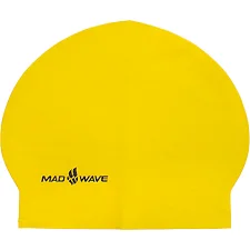Шапочка для бассейна латексная для взрослых MADWAVE SOLID M056501 (Желтый)