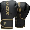 Боксерские перчатки RDX F6 Kara Matte Golden (капа в комплекте)