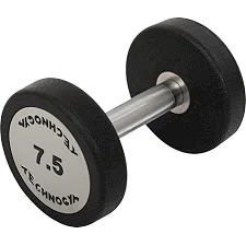 Гантель профессиональная с полиуретановым покрытием TECHNOGYM TG-1834-7_5 1шт 7,5кг