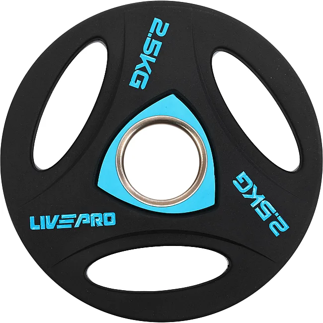 Блин для штанги полиуретановый
 LiveUp LP8020-2_5 ø51мм 2,5кг