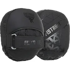Лапа боксерская изогнутая тренировочная кожа FISTRAGE VL-4151 23х19х9см 2штуки (Черный)