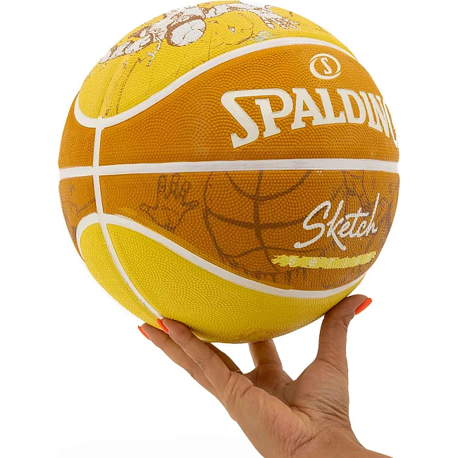 Баскетбольний м'яч
 гумовий SPALDING SKETCH CRACK 84450Y
 7 (Жовтий)