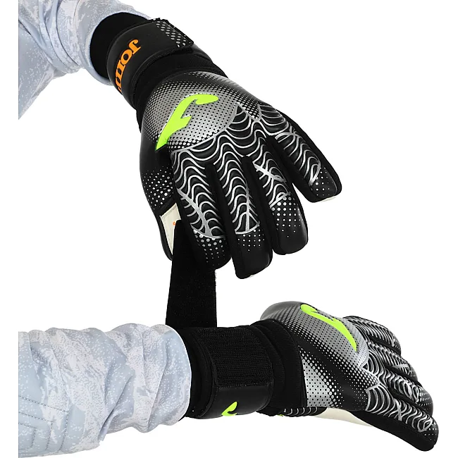 Вратарские перчатки
 профессиональные с защитой пальцев JOMA

 PREMIER 401364-170 см
 см

 7-12 (Черный-серый)