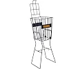 Корзина для теннисных мячей TENNIS BALL CART на 72 мяча ODEAR BT-0465
