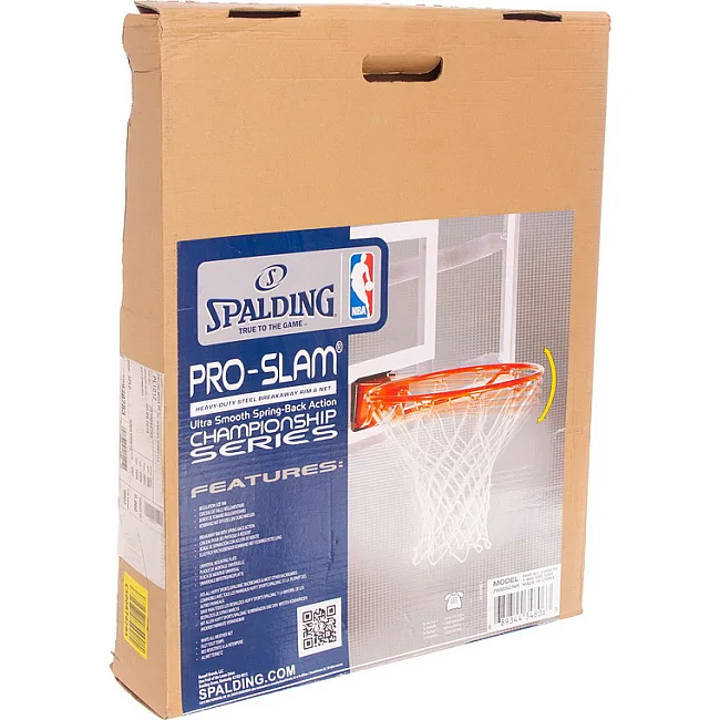 Баскетбольное кольцо
 с сеткой для щита SPALDING PRO SLAM RIM 7888SCNR ø46см