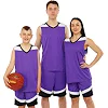 Баскетбольная форма майка и шорты LIDONG L050 3XS-6XL (Фиолетовый-черный)