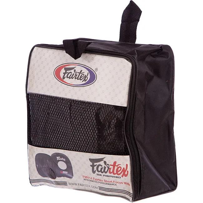 Мини-лапа боксерская изогнутая тренировочная PU FAIRTEX MINI PAD FTX015 18x16x4,5см 2штуки