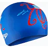 Дитяча шапка для плавання Speedo SLOGAN PRT CAP JU/JF/JM синій, червоний OSFM