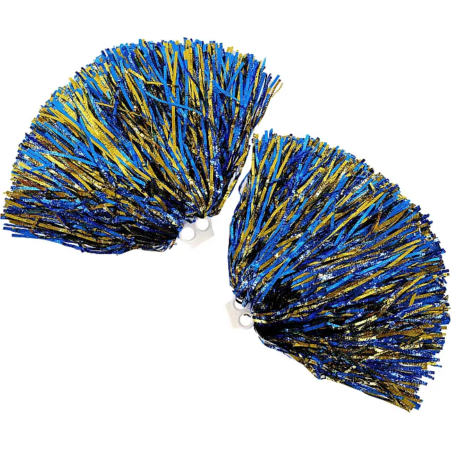 Помпони матові для танців із захватами-кільцями SP-SPORT Pom-Poms C-0838 2шт (Червоний)