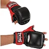 Перчатки Крабы спаринговые для MMA TWINS GGL-1 (Черный-красный)