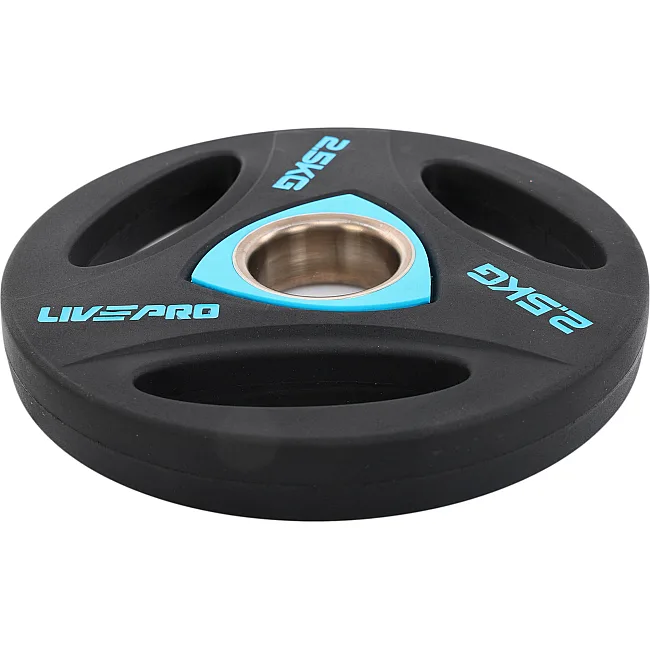 Блин для штанги полиуретановый
 LiveUp LP8020-2_5 ø51мм 2,5кг
