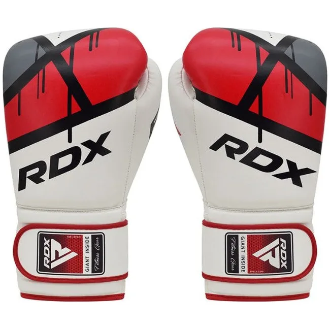 Боксерские перчатки RDX F7 Ego Red (капа в комплекте)