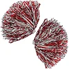Помпони матові для танців із захватами-кільцями SP-SPORT Pom-Poms C-0838 2шт (Червоний)