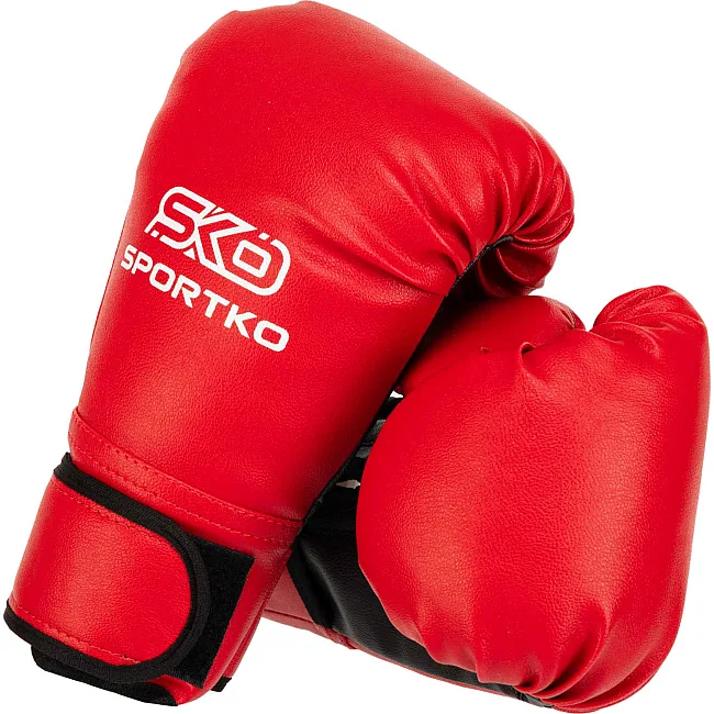 Рукавички для боксу штучна шкіра SPORTKO PD-2-M (Чорний)