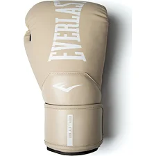 Боксерські рукавиці Everlast ELITE 2 BOXING GLOVES бежевий, чорний 10 унцій