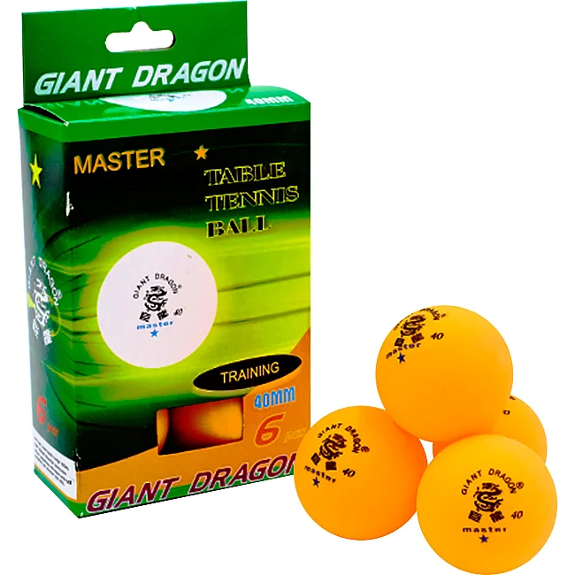 Мячи для настольного тенниса
 GIANT DRAGON MASTER MT-5693 1star 6шт
