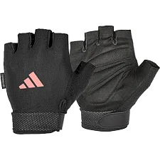 Перчатки для тренинга Adidas Essential Adjustable Gloves черный, розовый M
