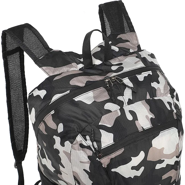 Рюкзак складной портативный WATER RESISTANT PORTABLE 4MONSTER T-CDB-24 24л (Камуфляж синий)