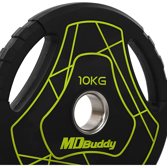 Блин для штанги полиуретановый
 MD Buddy TA-9647-10 51мм 10кг