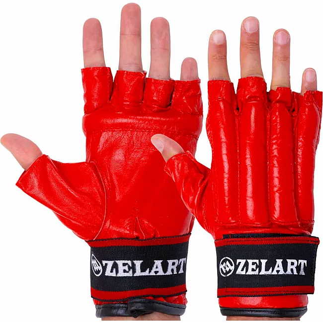 Перчатки снарядные
 кожаные ZELART

 ZB-4225 (Красный)