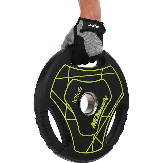Блин для штанги полиуретановый
 MD Buddy TA-9647-10 51мм 10кг