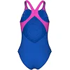 Купальник для девочек Arena PASTIME SWIMSUIT V BACK синий, розовый, бирюзовый