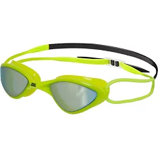 Очки для плавания взрослые радужные линзы MADWAVE RAPID COMP L Rainbow M048102 (Зеленый)