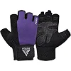 Перчатки для фитнеса RDX W1 Half Purple Plus