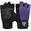 Перчатки для фитнеса RDX W1 Half Purple Plus