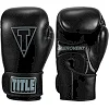 Боксерские перчатки TITLE Boxing Vegan Gloves Black (капа в комплекте)