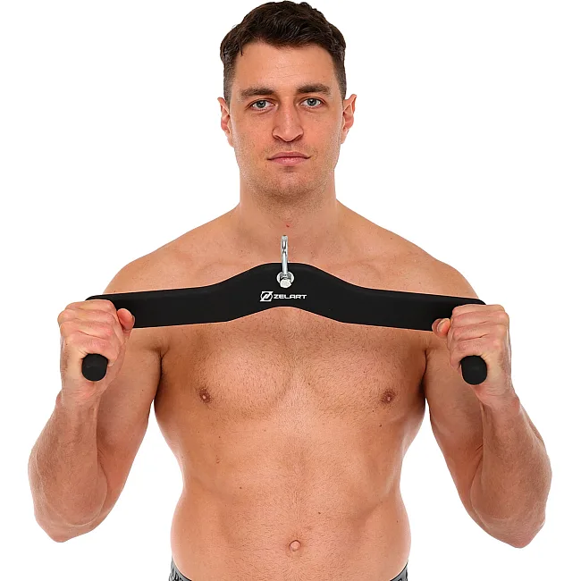 Рукоятка для тяги вниз c широким хватом Lat Pull Down Bar нескользящее покрытие Mdbuddy TA-5392
 52х10х15см