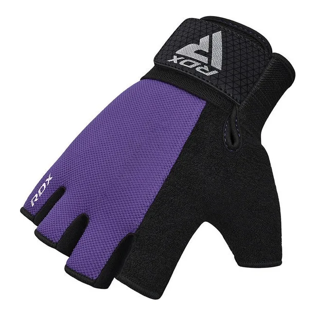 Перчатки для фитнеса RDX W1 Half Purple Plus