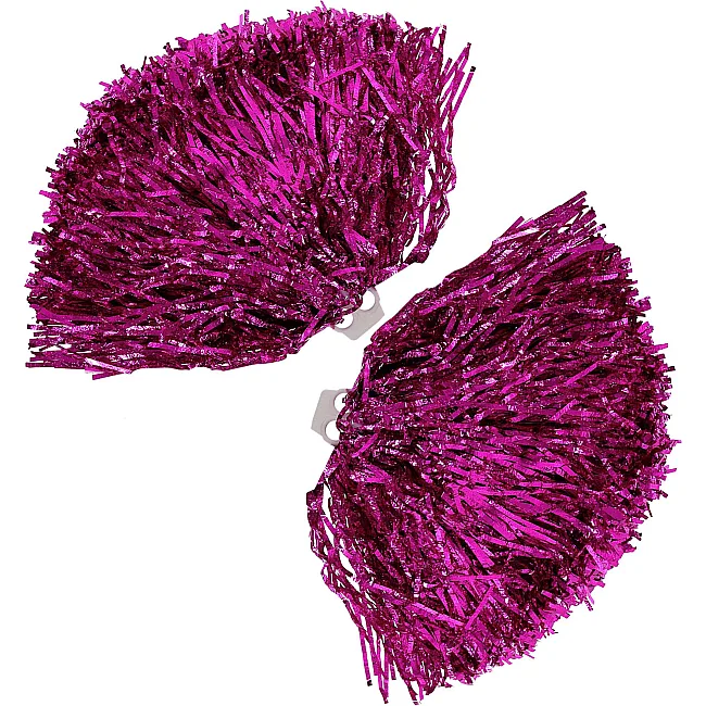 Помпони матові для танців із захватами-кільцями SP-SPORT Pom-Poms C-0838 2шт (Червоний)