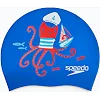 Дитяча шапка для плавання Speedo SLOGAN PRT CAP JU/JF/JM синій, червоний OSFM