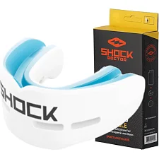 Капа бокса Shock Doctor Nano Double взрослая, на верхние и нижние зубы (возраст 11+.) White (art. 6702-WH-AD)