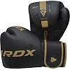 Боксерские перчатки RDX F6 Kara Matte Golden (капа в комплекте)