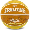 Баскетбольный мяч резиновый SPALDING SKETCH CRACK 84450Y 7 (Желтый)