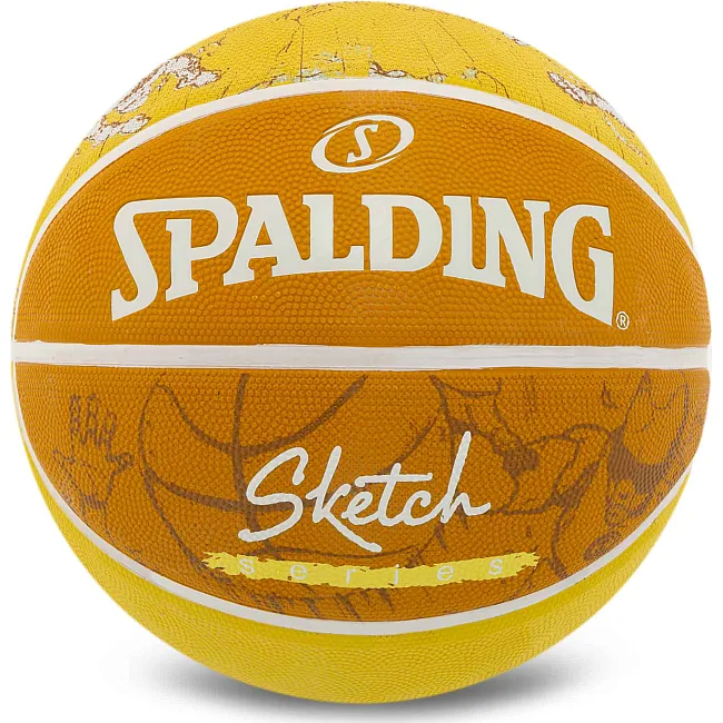 Баскетбольний м'яч
 гумовий SPALDING SKETCH CRACK 84450Y
 7 (Жовтий)