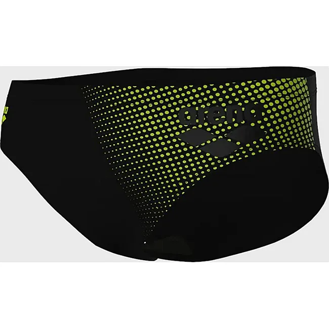 Плавки-слепы для мужчин Arena FOGGY DOTS SWIM BRIEFS черный, желтый