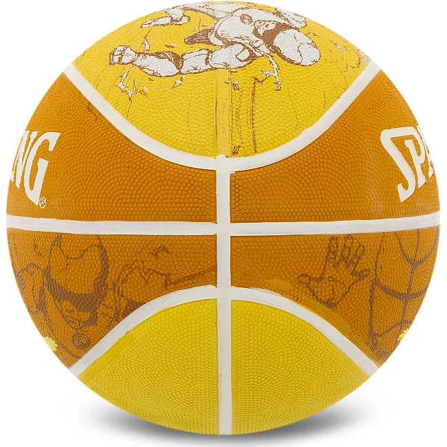 Баскетбольний м'яч
 гумовий SPALDING SKETCH CRACK 84450Y
 7 (Жовтий)