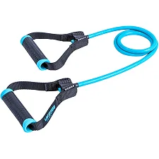 Эспандер трубчатый TONING TUBE PRO черный, голубой 7х11х1200мм